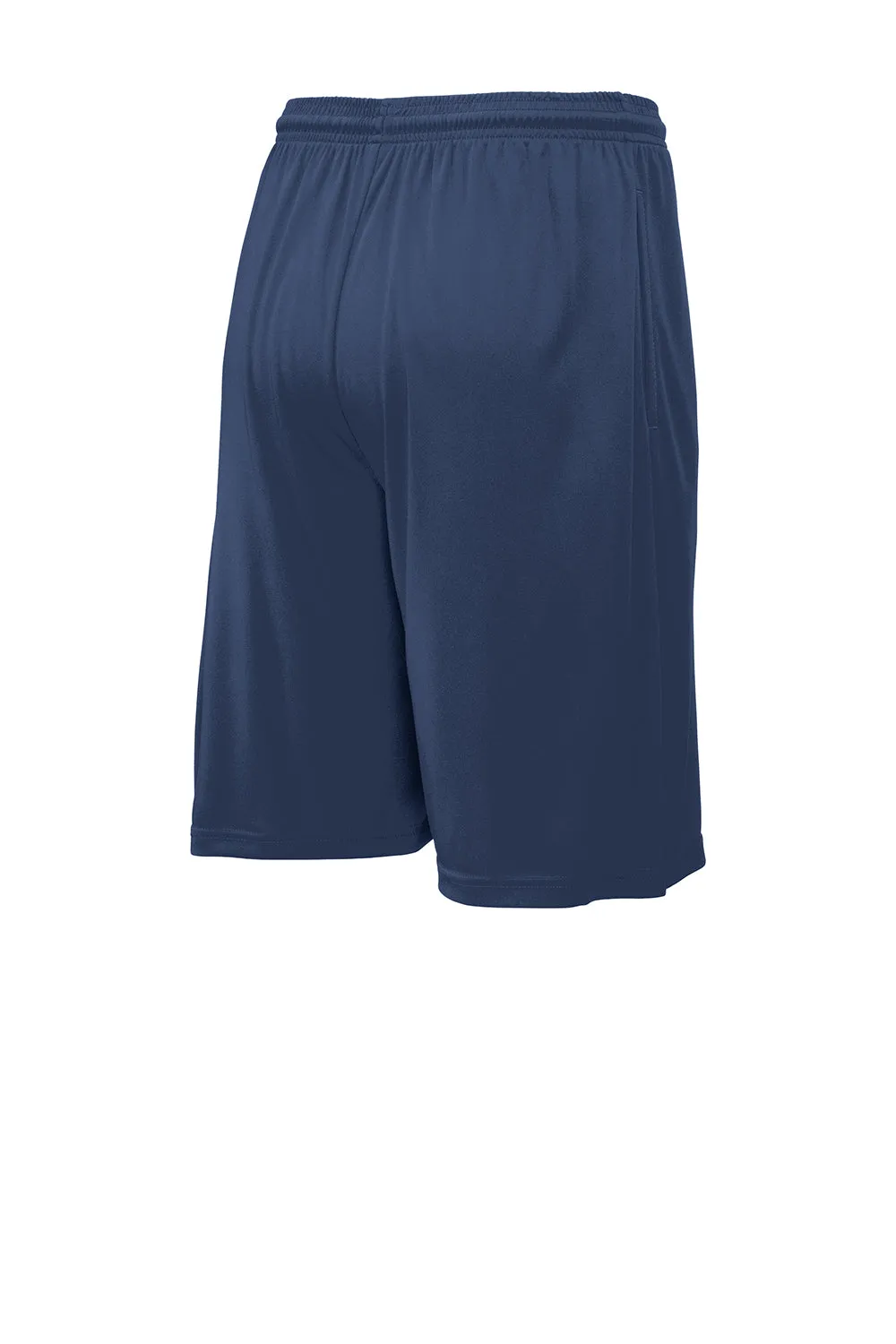 Sport-Tek Herren Competitor Feuchtigkeitstransportierende Shorts mit Taschen - Echt Marineblau
