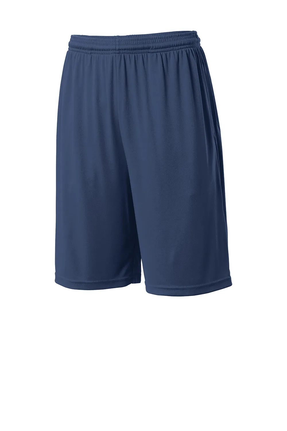 Sport-Tek Herren Competitor Feuchtigkeitstransportierende Shorts mit Taschen - Echt Marineblau