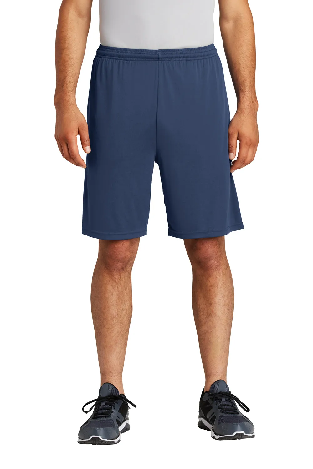 Sport-Tek Herren Competitor Feuchtigkeitstransportierende Shorts mit Taschen - Echt Marineblau