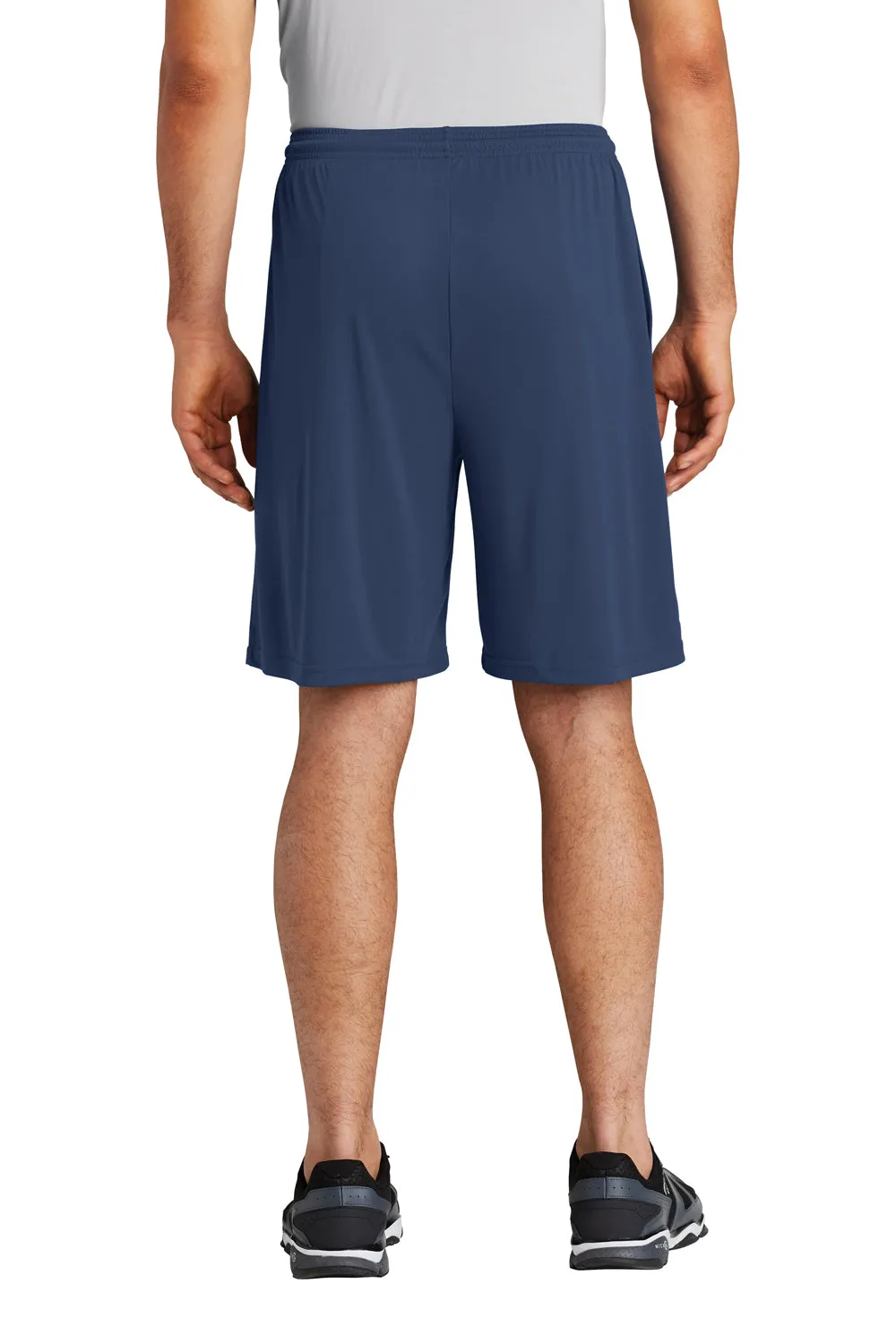Sport-Tek Herren Competitor Feuchtigkeitstransportierende Shorts mit Taschen - Echt Marineblau