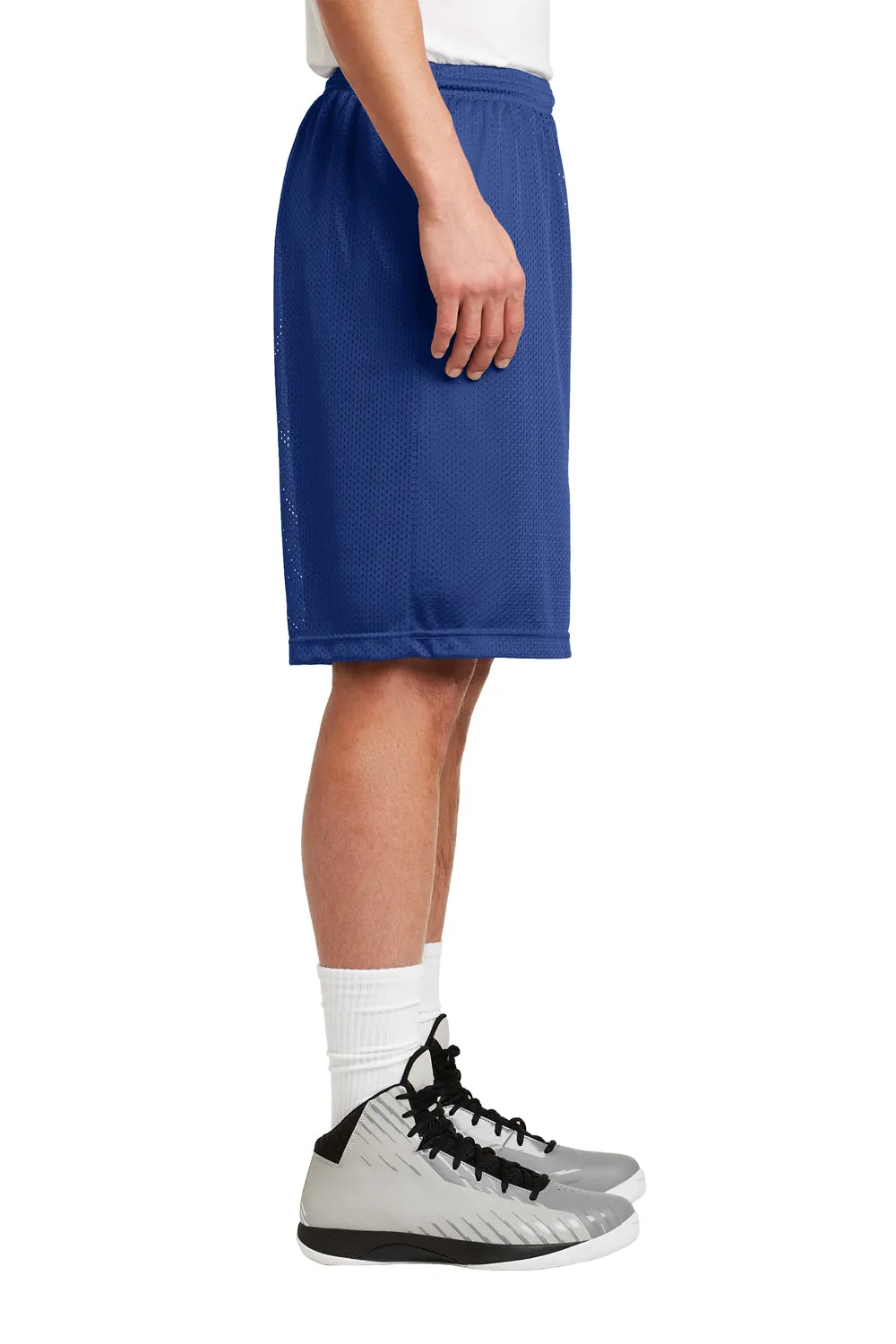 Sport-Tek Herren Feuchtigkeitstransportierende Classic Mesh Lange Shorts - Echtes Königsblau - Ausverkauf