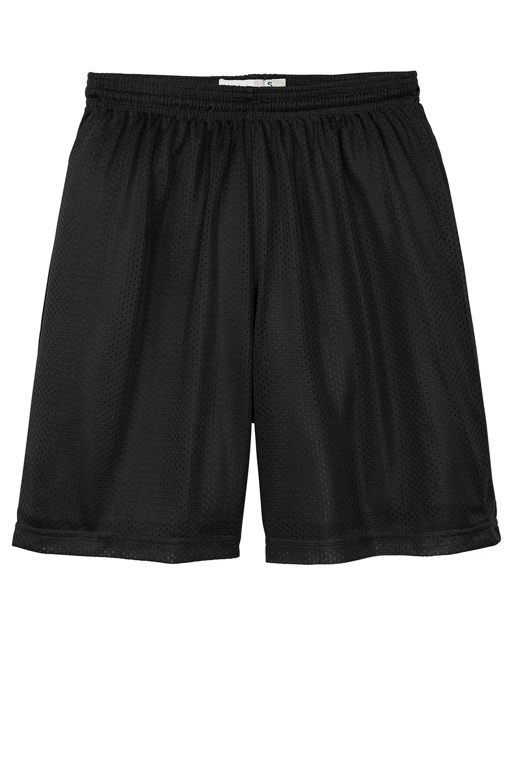 Sport-Tek Herren Feuchtigkeitstransportierende Classic Mesh Shorts - Schwarz - Ausverkauf