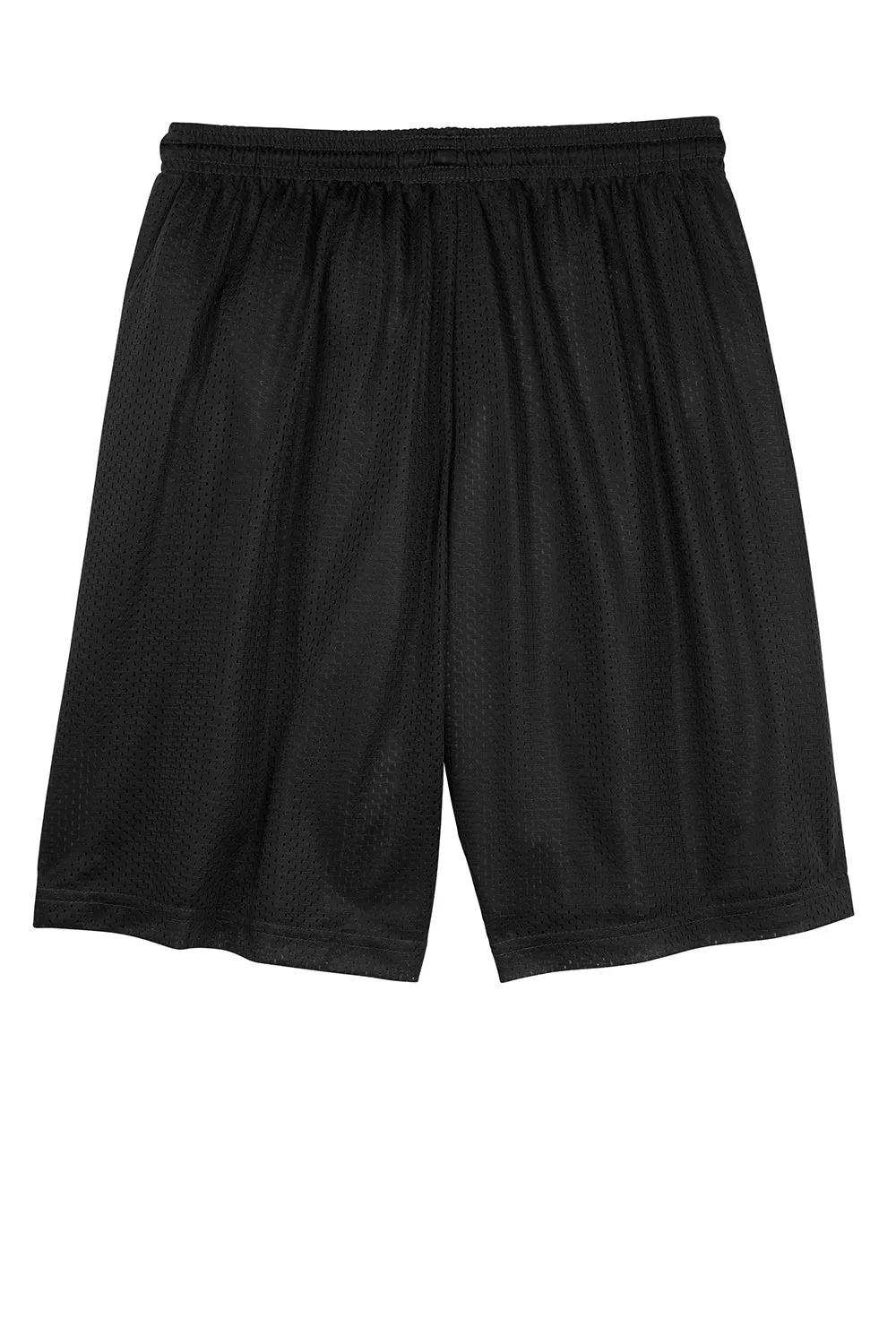 Sport-Tek Herren Feuchtigkeitstransportierende Classic Mesh Shorts - Schwarz - Ausverkauf