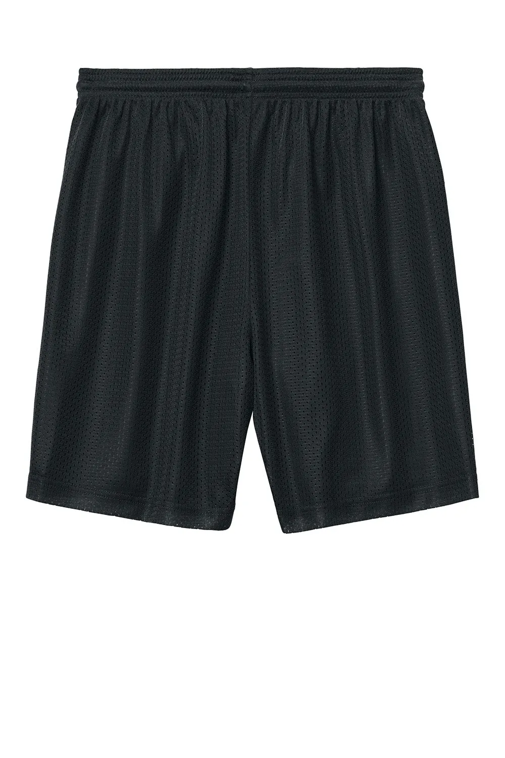Sport-Tek Herren Feuchtigkeitstransportierende Mesh-Sportshorts - Schwarz