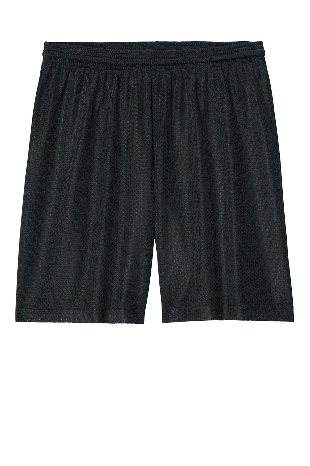 Sport-Tek Herren Feuchtigkeitstransportierende Mesh-Sportshorts - Schwarz