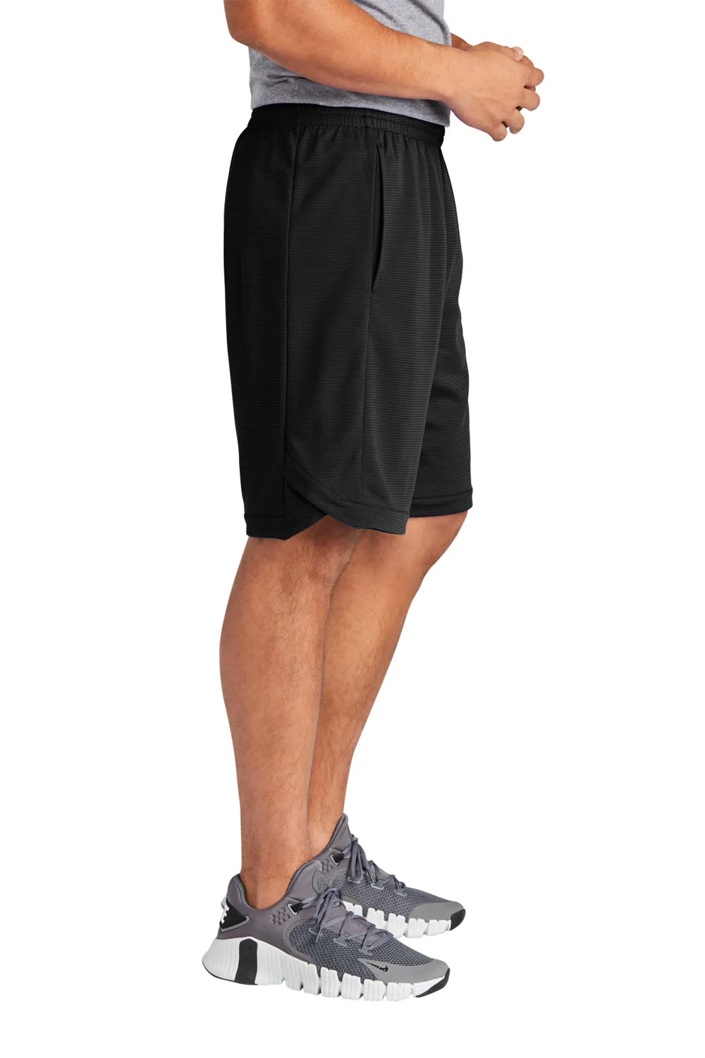 Sport-Tek Herren Position PosiCharge Shorts mit Taschen - Schwarz
