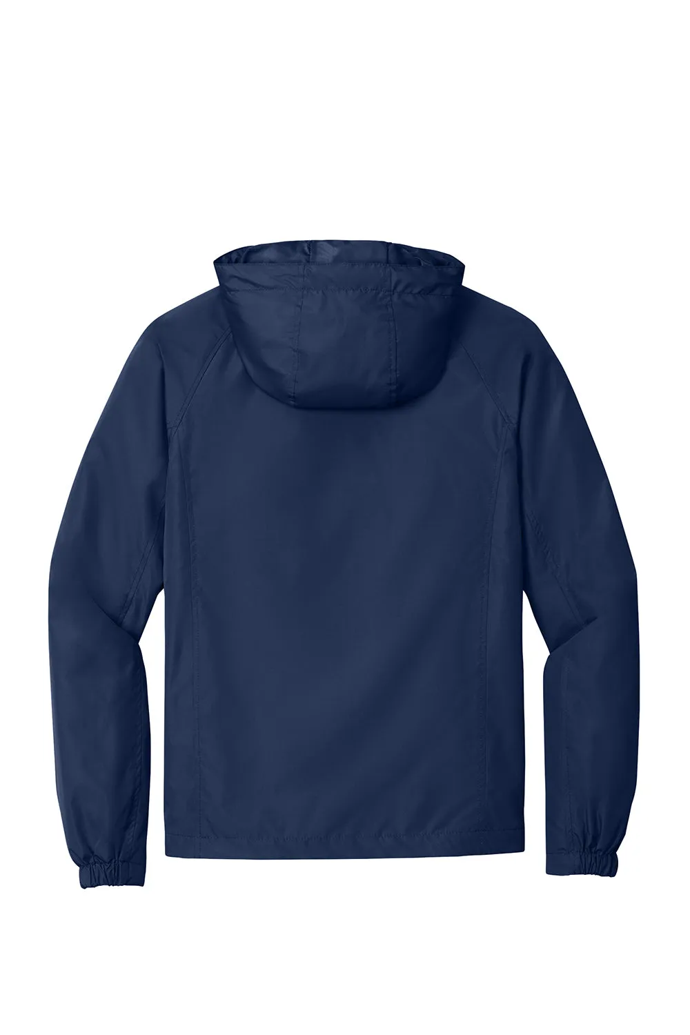 Sport-Tek Herren wasserabweisende Kapuzenjacke mit Reißverschluss - Marineblau