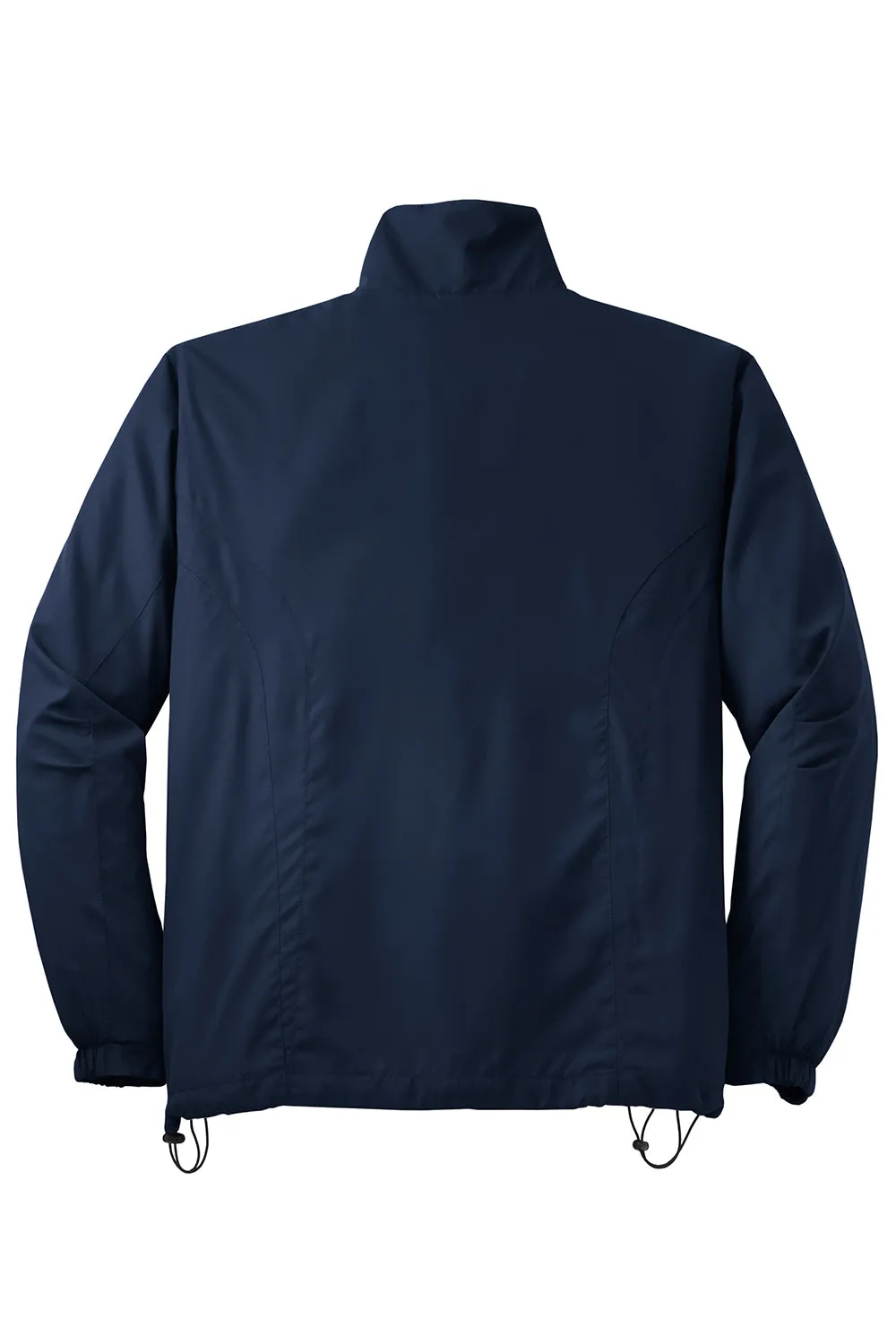 Sport-Tek Herren wasserabweisende Windjacke mit Vollreißverschluss - Echt Marineblau
