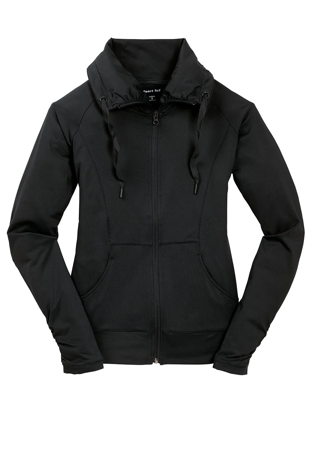 Sport-Tek Damen Sport-Wick Feuchtigkeitstransportierende Reißverschlussjacke - Schwarz