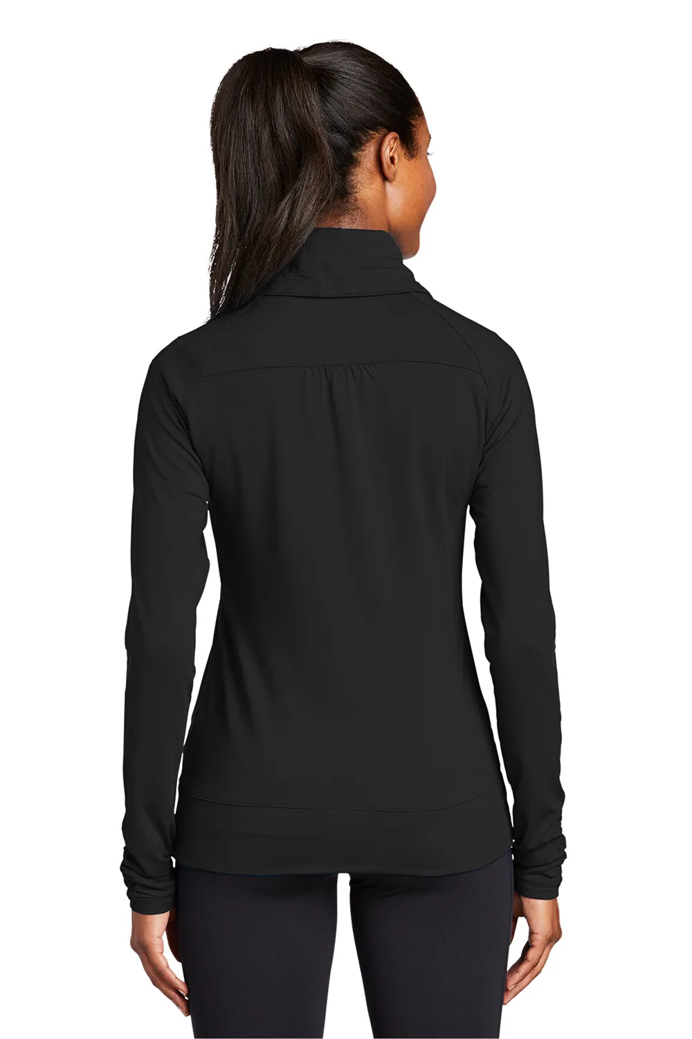 Sport-Tek Damen Sport-Wick Feuchtigkeitstransportierende Reißverschlussjacke - Schwarz