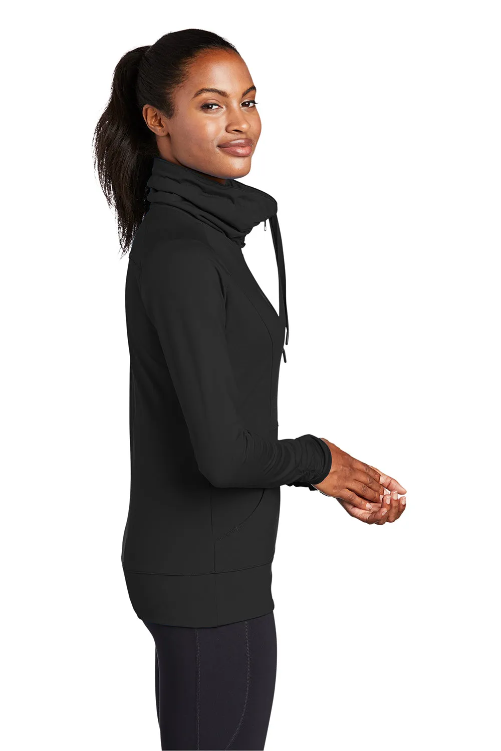 Sport-Tek Damen Sport-Wick Feuchtigkeitstransportierende Reißverschlussjacke - Schwarz