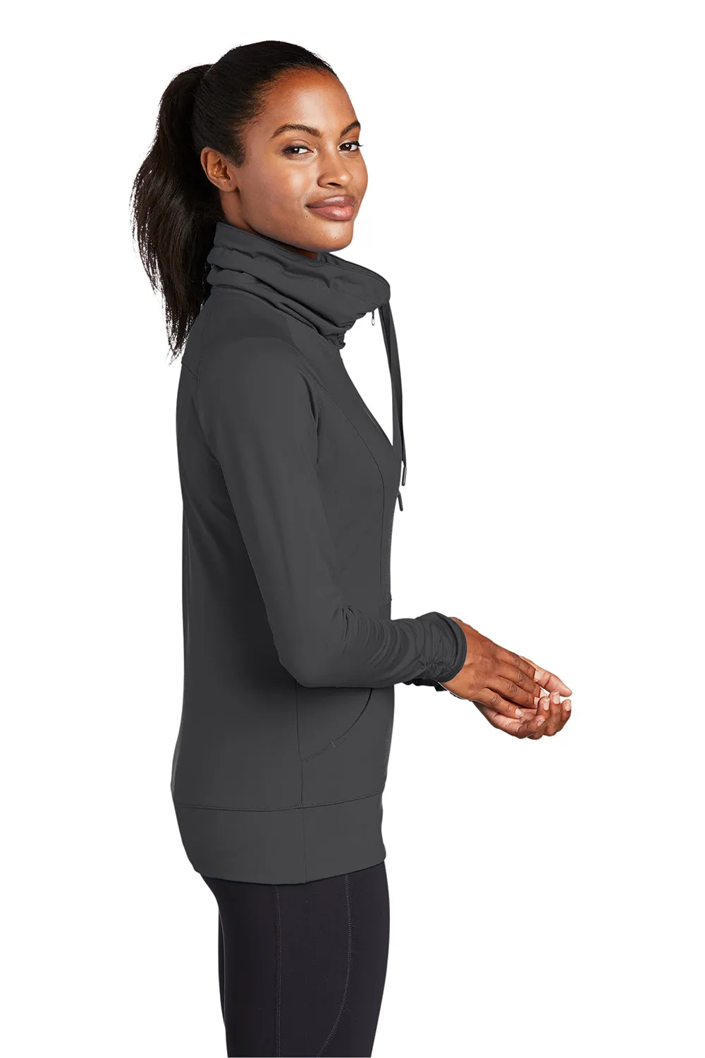 Sport-Tek Damen Sport-Wick Feuchtigkeitstransportierende Reißverschlussjacke - Anthrazitgrau