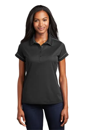 Sport-Tek Damen Sport-Wick Feuchtigkeitstransportierendes Kurzarm-Polohemd - Schwarz - Ausverkauf