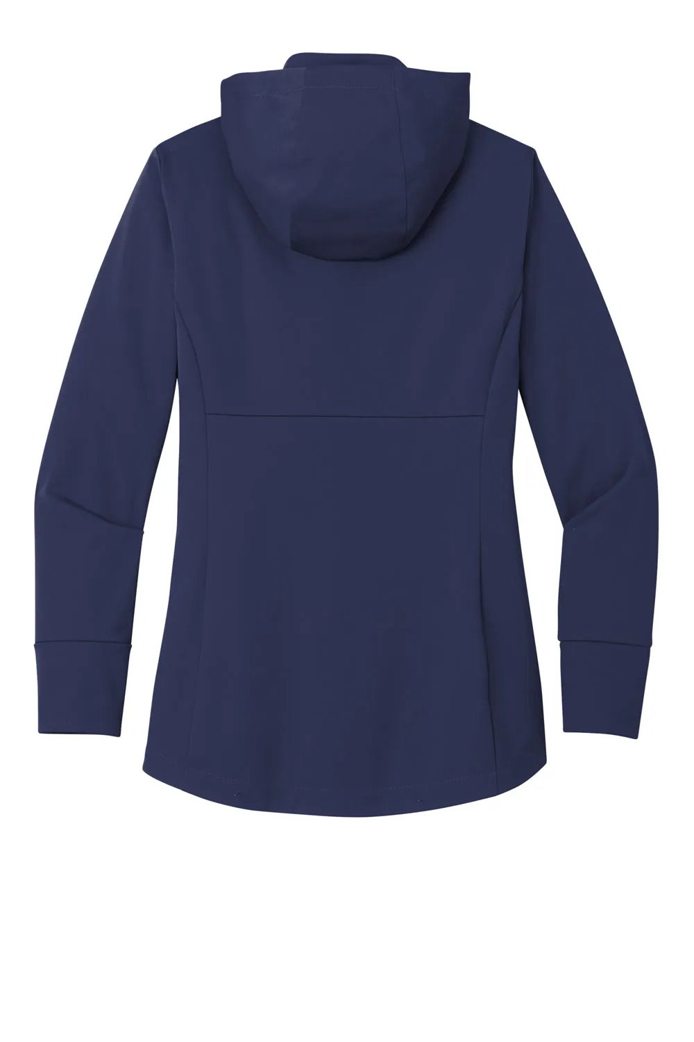 Sport-Tek Damen Wind- & wasserdichte Softshell-Jacke mit Kapuze und Reißverschluss - Echt Marineblau