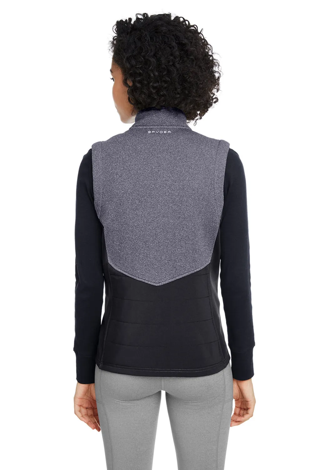 Spyder Damen Pursuit Weste mit vollem Reißverschluss - Heather Schwarz/Schwarz