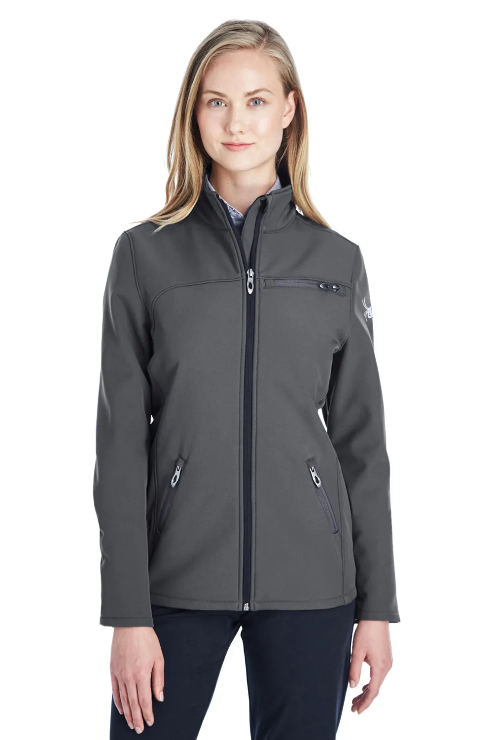 Spyder Damen Transport Full-Zip Jacke - Polargrau
