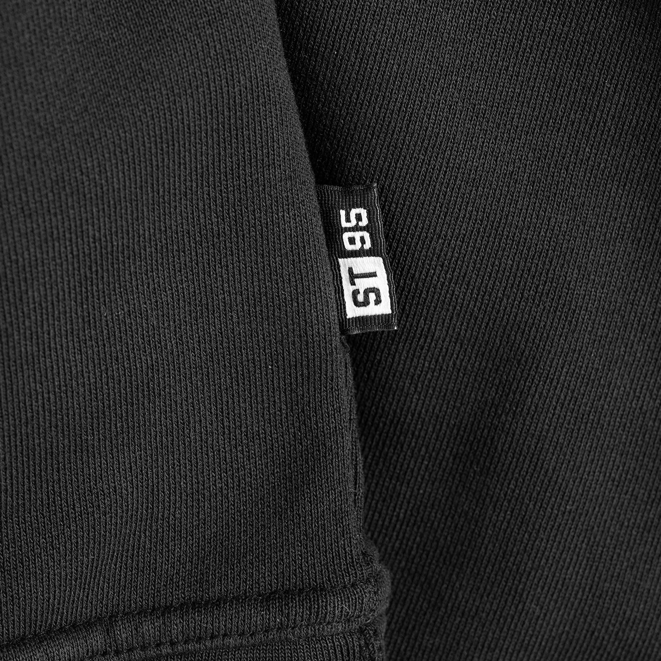ST95 Sole Nucleo Übergroße Kapuzenpullover Schwarz