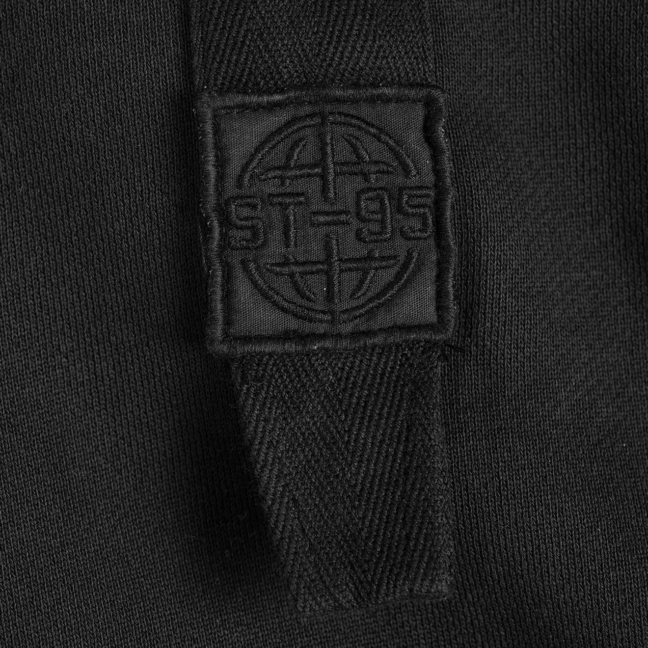 ST95 Sole Nucleo Übergroße Kapuzenpullover Schwarz