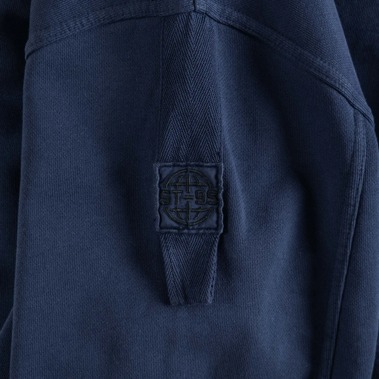 ST95 Sole Nucleo Übergroße Kapuzenpullover Marineblau