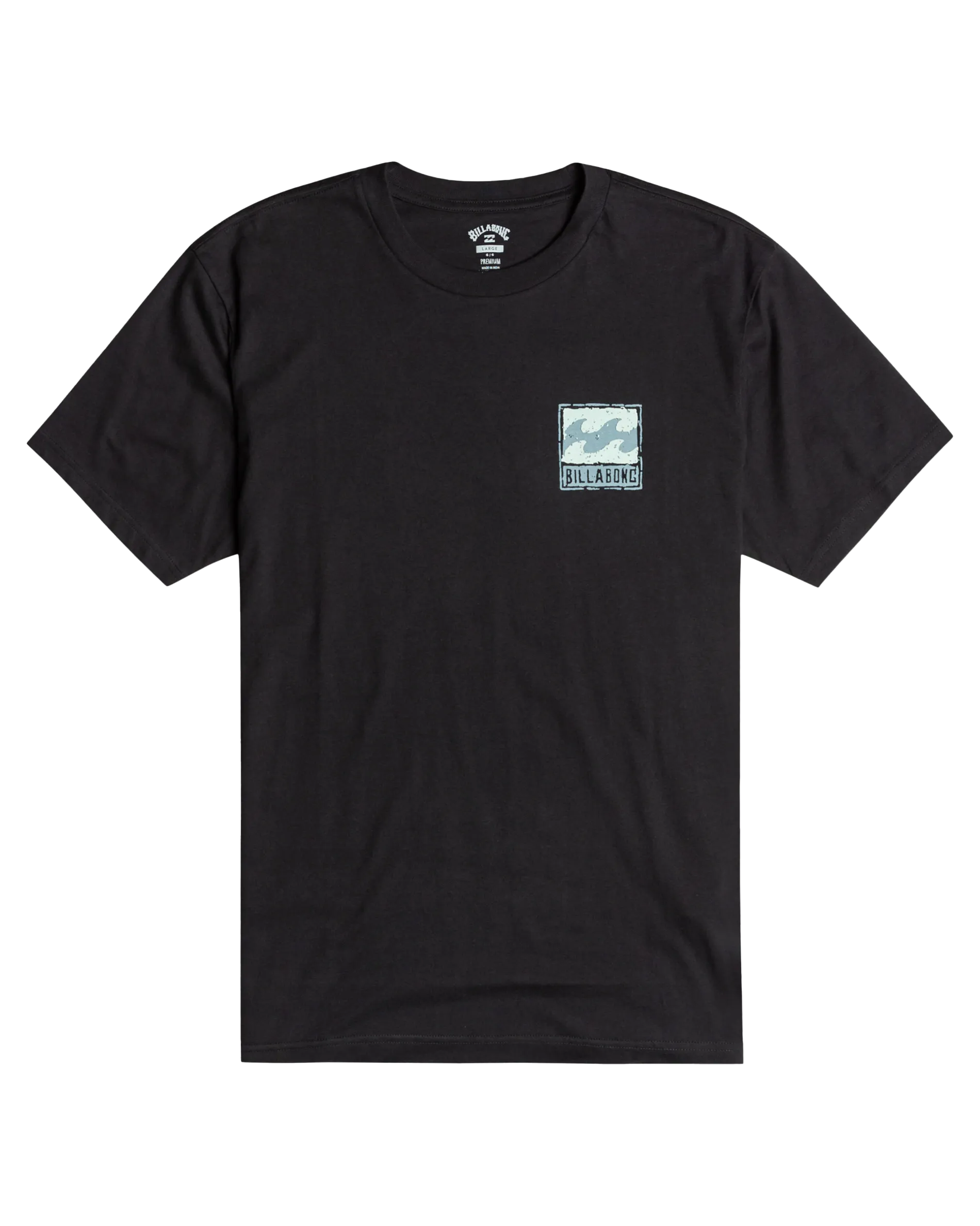 Stempel-T-Shirt in Schwarz