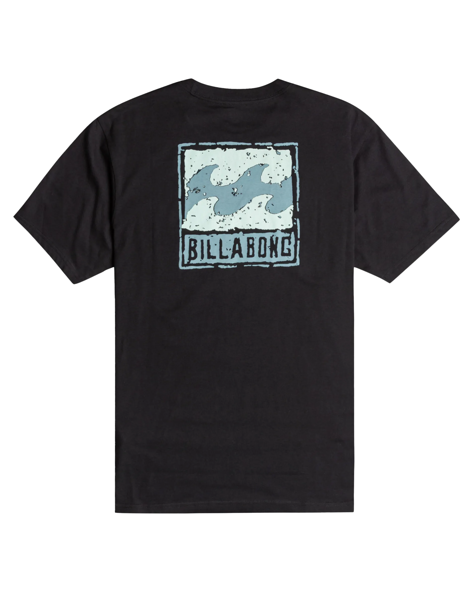 Stempel-T-Shirt in Schwarz