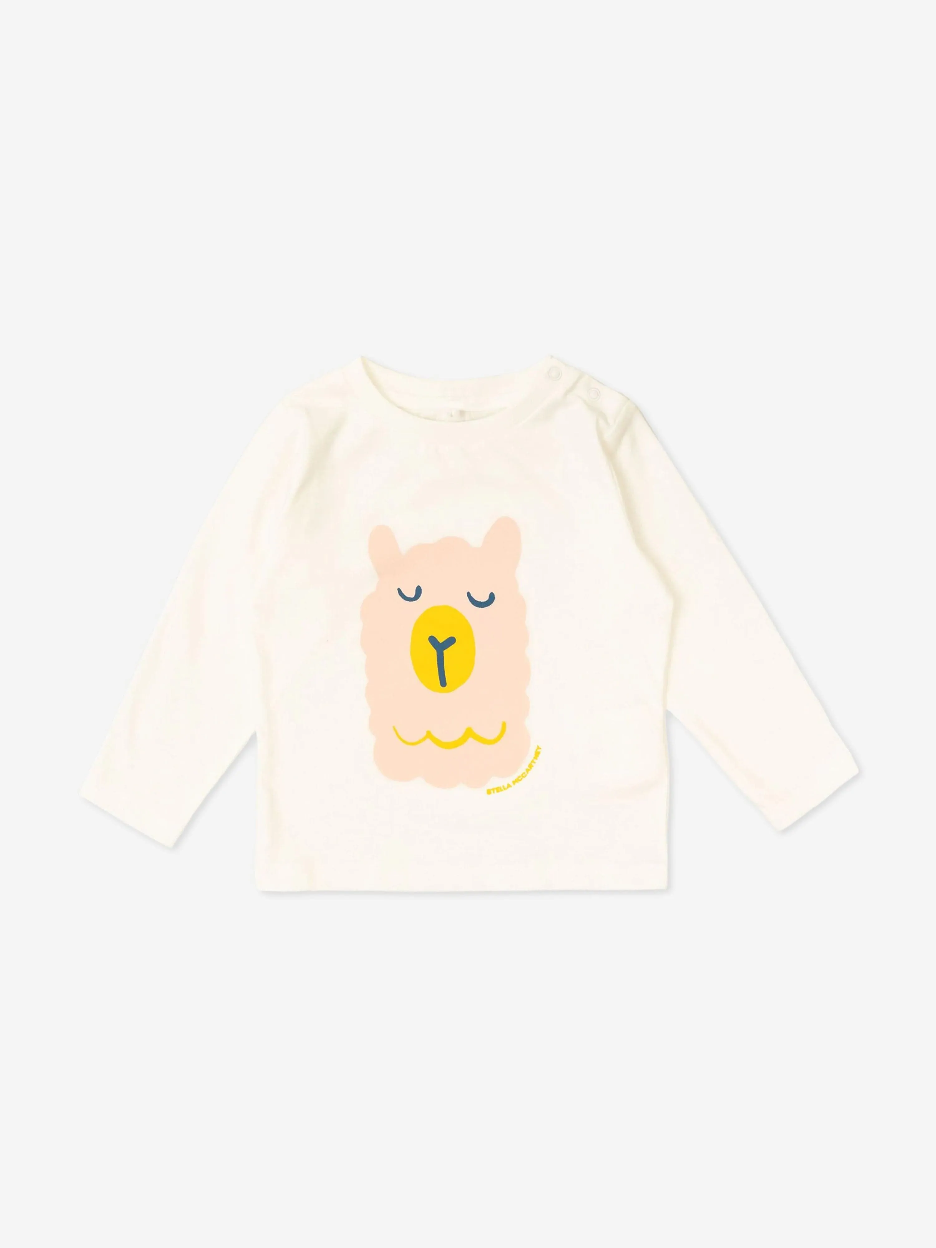 Stella McCartney Baby Girls Alpaka-T-Shirt in Elfenbein