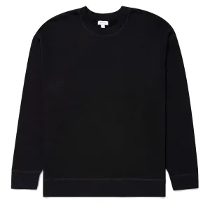 Sunspel Oversized Loopback Sweatshirt Schwarz