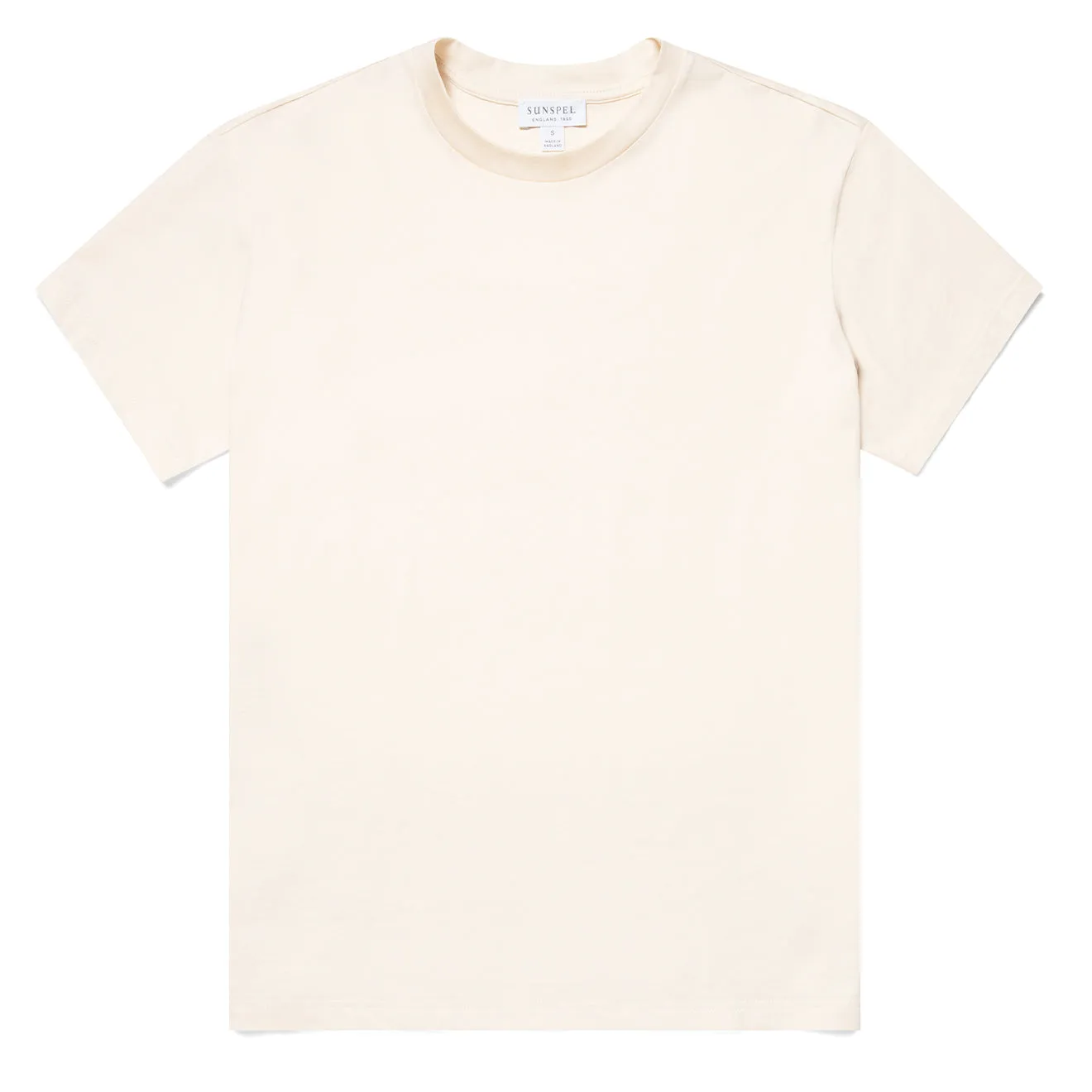Sunspel Damen Boy-Fit Rundhals-T-Shirt Ungefärbt
