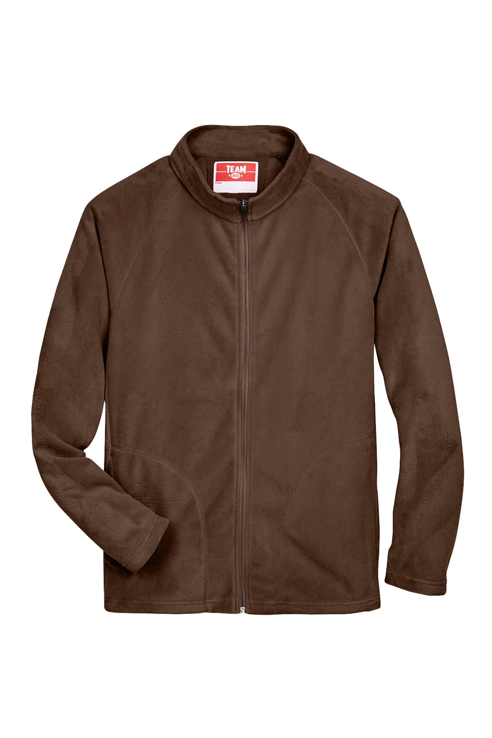 Team 365 Herren Campus Pill Resistente Mikrofleece Full-Zip Jacke - Dunkelbraun