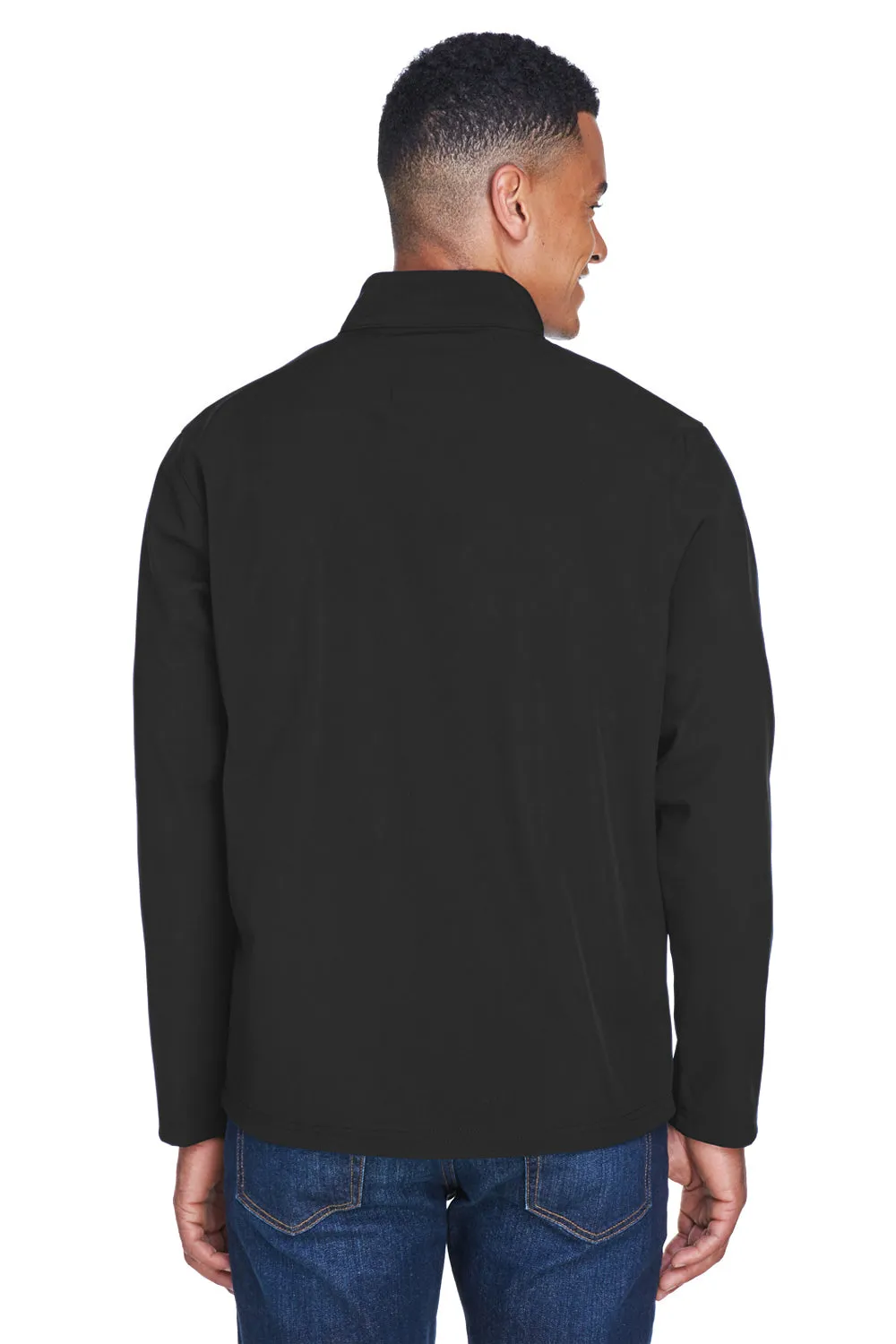 Team 365 Herren Leader Wind- und wasserdichte Reißverschlussjacke - Schwarz