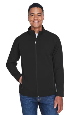 Team 365 Herren Leader Wind- und wasserdichte Reißverschlussjacke - Schwarz