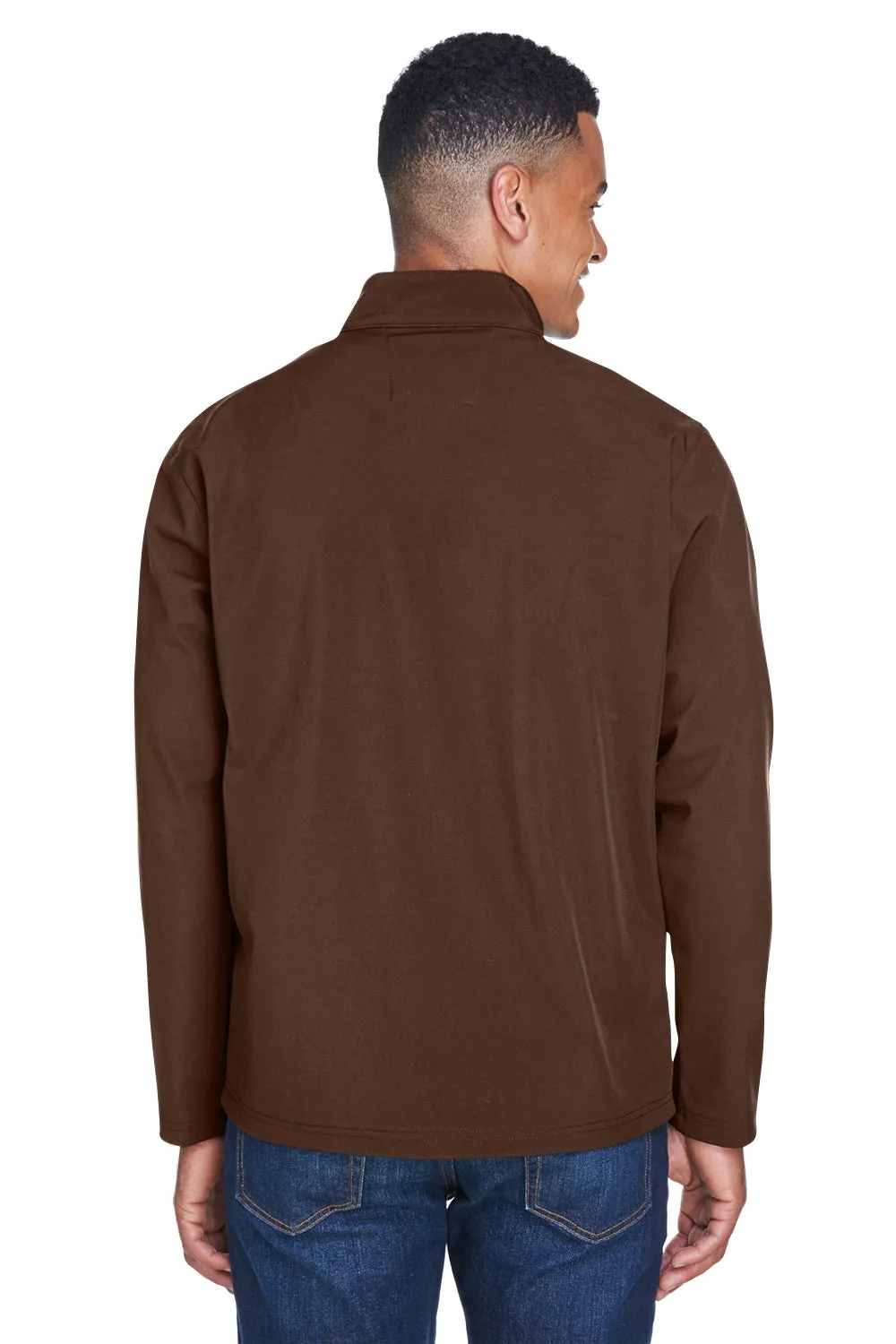 Team 365 Herren Leader Wind- & wasserdichte Reißverschlussjacke - Dunkelbraun
