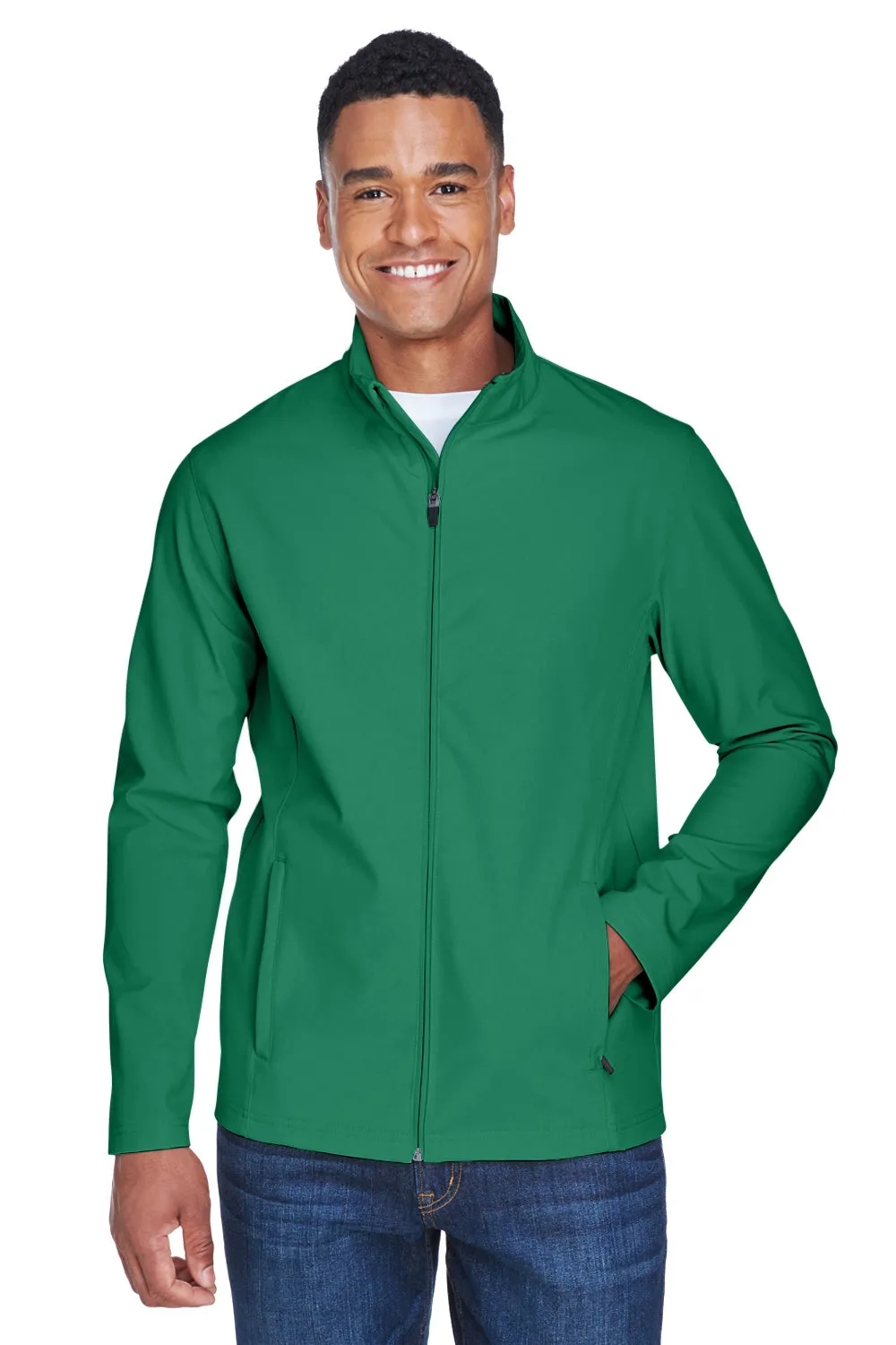 Team 365 Herren Leader Wind- & wasserdichte Reißverschlussjacke - Kelly Grün