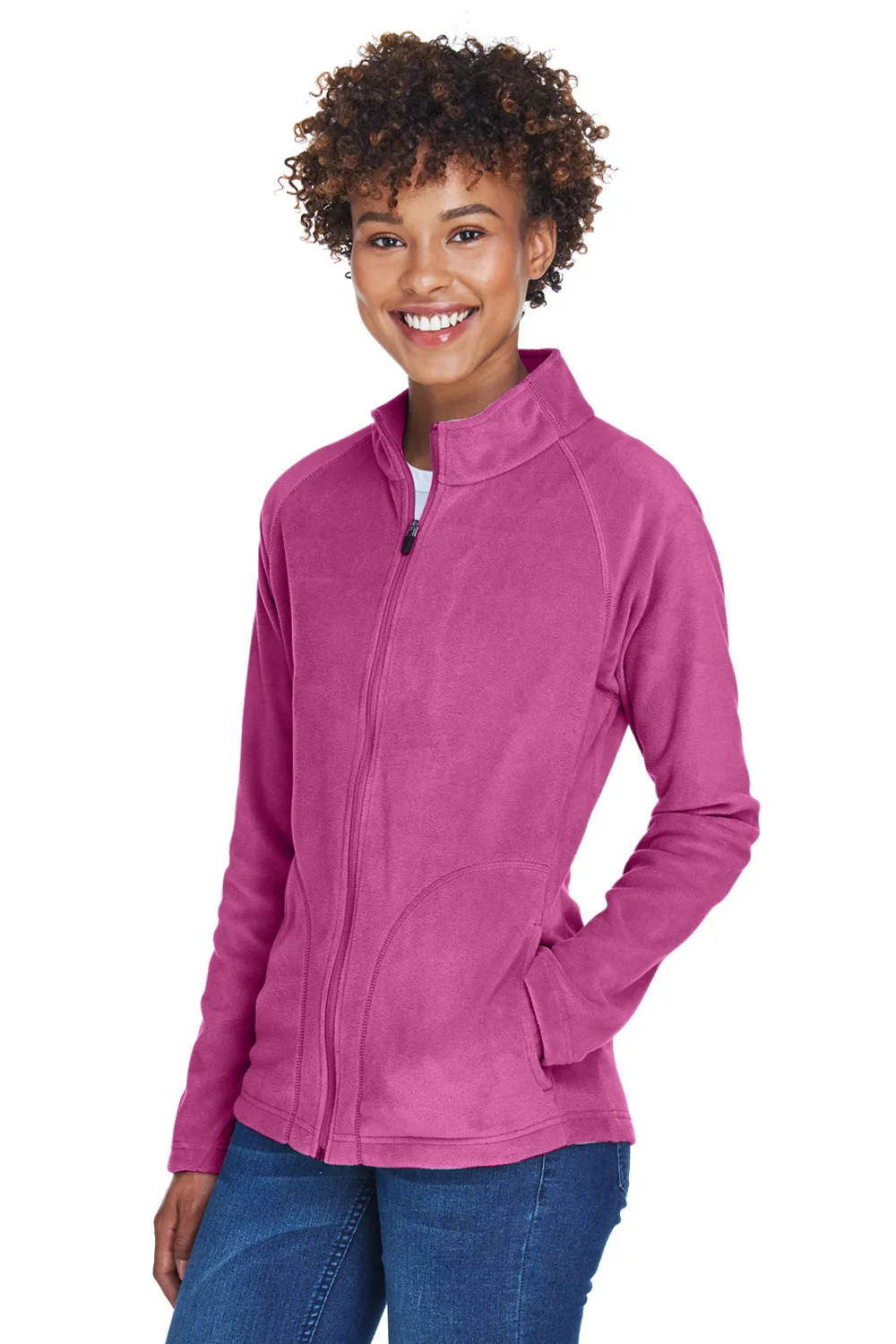 Team 365 Damen Campus Pill Resistant Microfleece Full-Zip Jacke - Wohltätigkeitsrosa