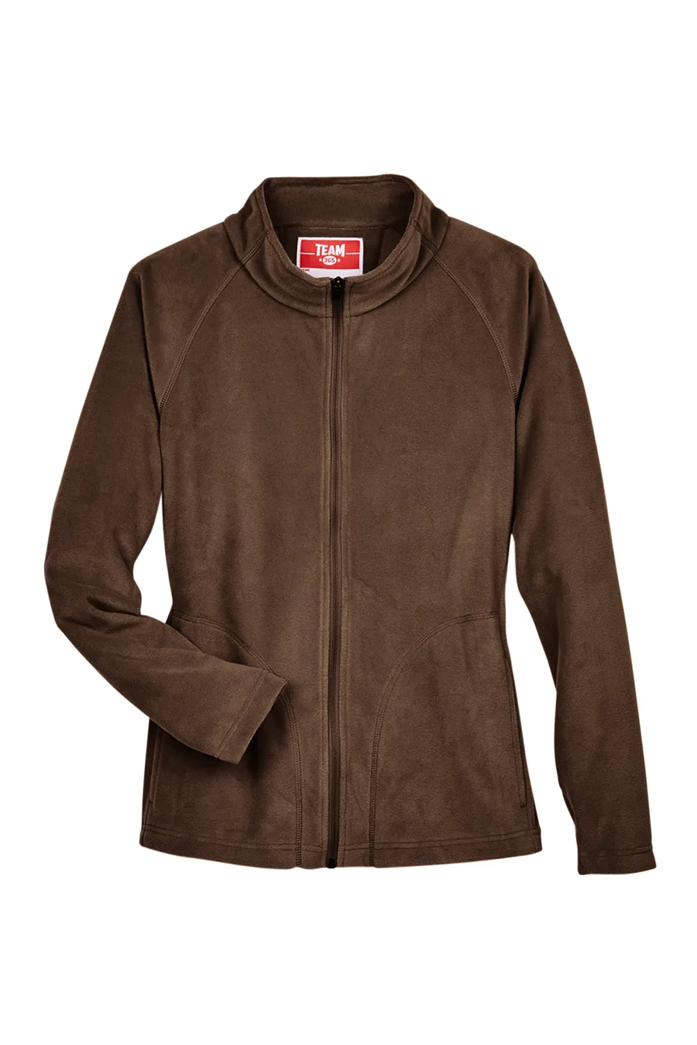Team 365 Damen Campus Pill Resistente Mikrofleece Full-Zip Jacke - Dunkelbraun