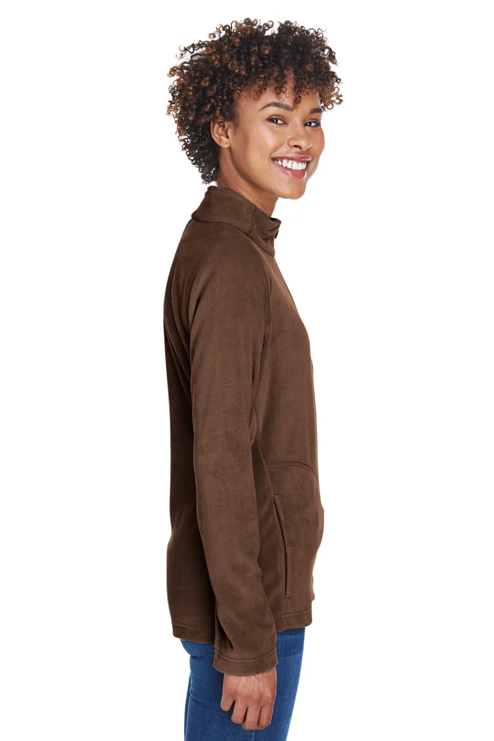 Team 365 Damen Campus Pill Resistente Mikrofleece Full-Zip Jacke - Dunkelbraun