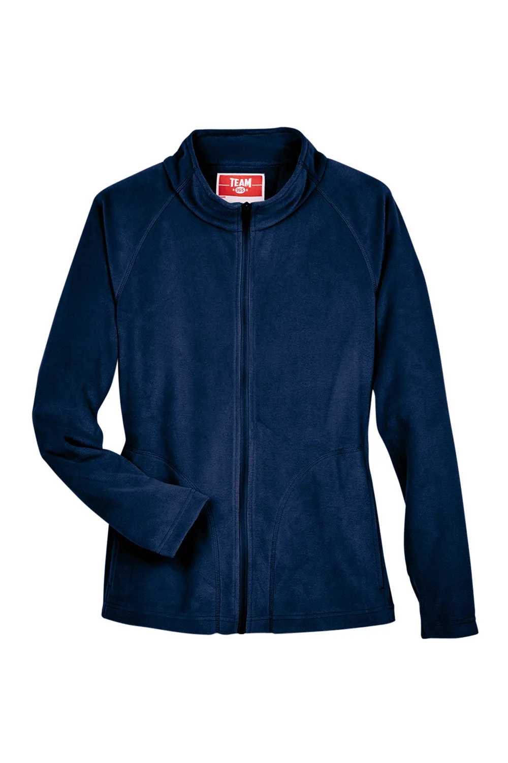Team 365 Damen Campus Pill Resistant Microfleece Full-Zip-Jacke - Dunkelmarineblau