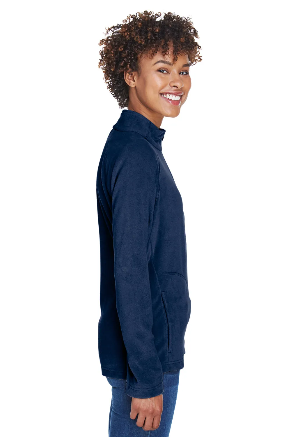 Team 365 Damen Campus Pill Resistant Microfleece Full-Zip-Jacke - Dunkelmarineblau