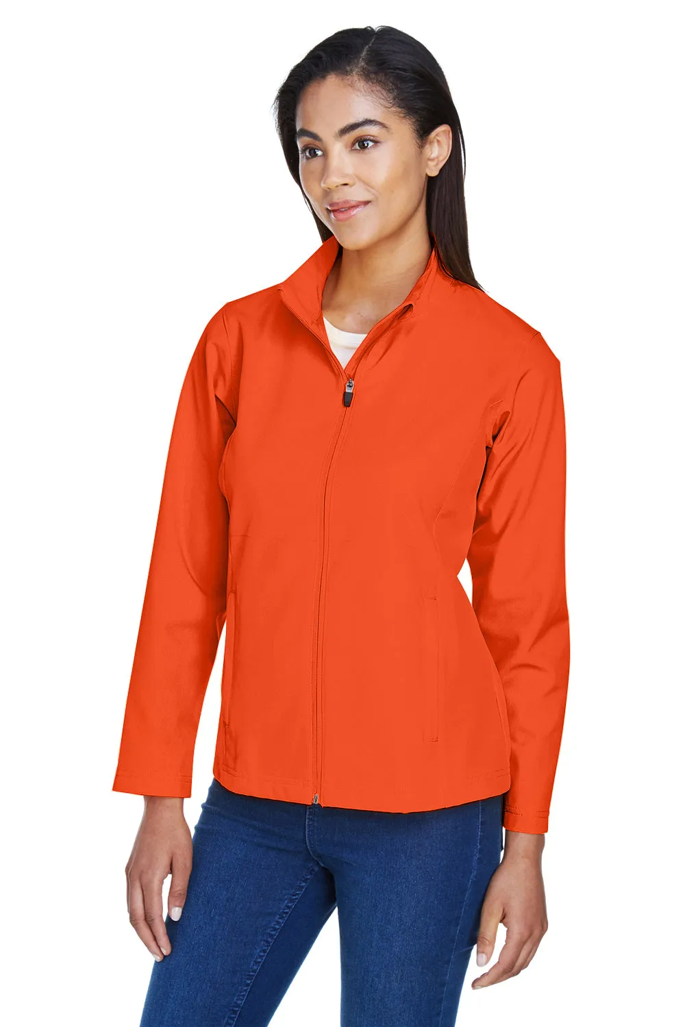 Team 365 Damen Leader Wind- & wasserdichte Reißverschlussjacke - Orange