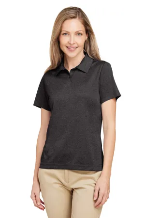 Team 365 Damen Zone Sonic Feuchtigkeitstransportierendes Kurzarm-Polohemd - Heather Schwarz