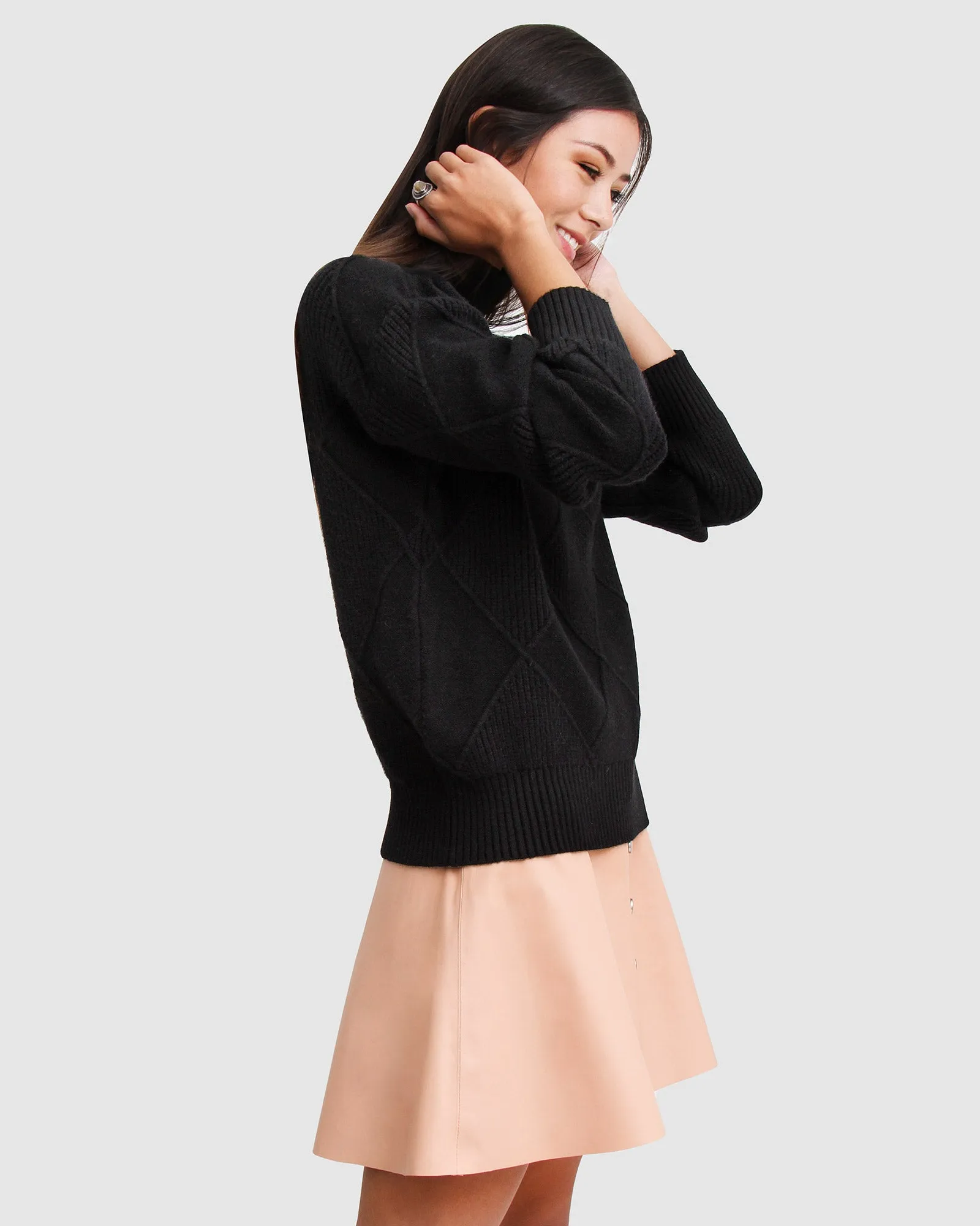 Der Academy Rollkragenpullover - Schwarz