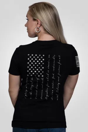 The Pledge - Damen V-Ausschnitt Shirt mit lockerer Passform