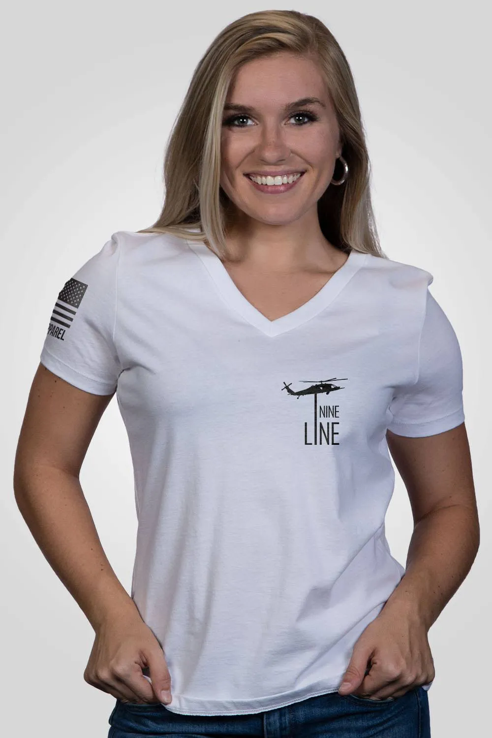 The Pledge - Damen V-Ausschnitt Shirt mit lockerer Passform