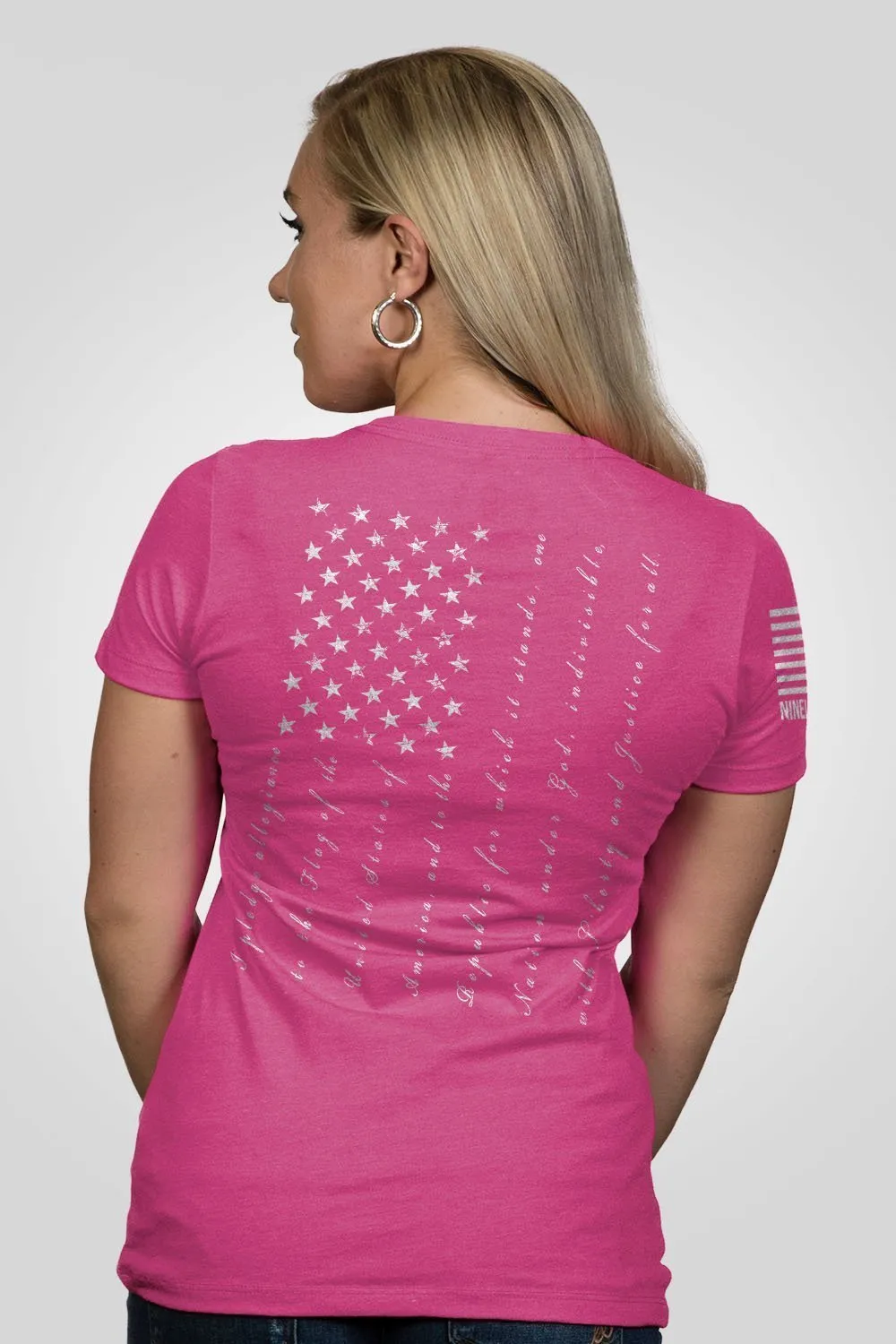 The Pledge - Damen V-Ausschnitt Shirt mit lockerer Passform