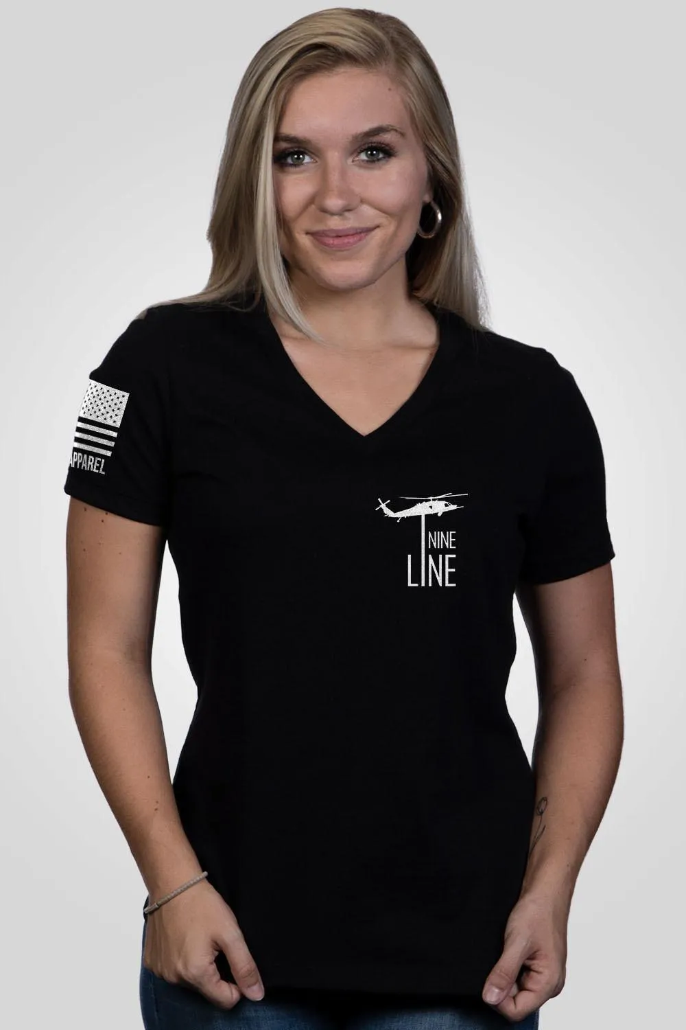 The Pledge - Damen V-Ausschnitt Shirt mit lockerer Passform