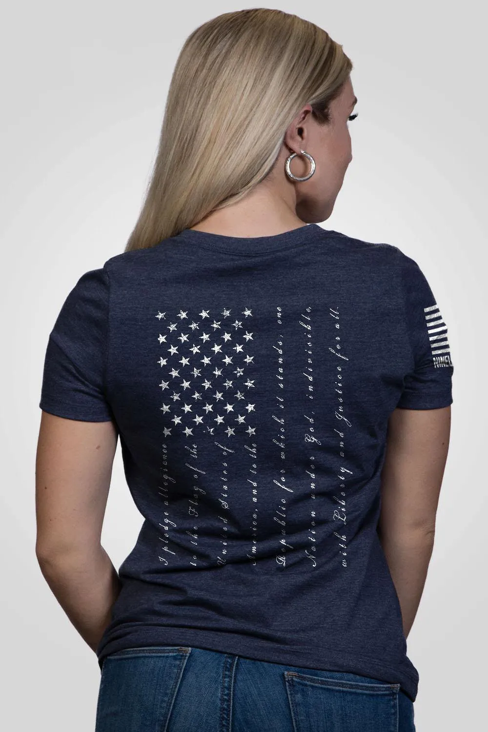 The Pledge - Damen V-Ausschnitt Shirt mit lockerer Passform
