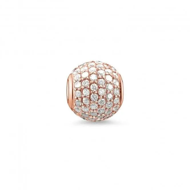 Thomas Sabo Karma Perlen Schmuck Thomas Sabo Karma Perlen Roségold Pave Weiß K0053