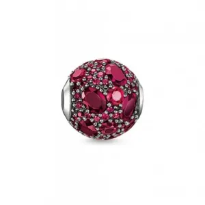 Thomas Sabo Karma Perlen Schmuck Thomas Sabo Karma Silber Geschwärztes Synthetisches Korund Perle K0096