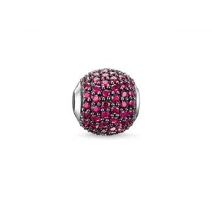 Thomas Sabo Karma Perlen Schmuck Thomas Sabo Karma Sterling Silber Geschwärztes Zirkonia Perle K0113