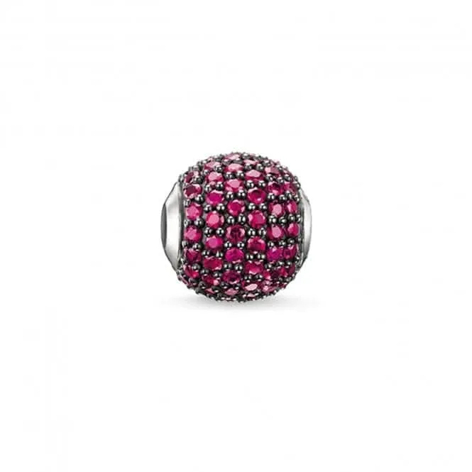 Thomas Sabo Karma Perlen Schmuck Thomas Sabo Karma Sterling Silber Geschwärztes Zirkonia Perle K0113